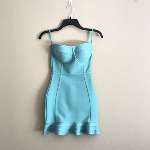 NWT Bandage Ruffle Hem Dress